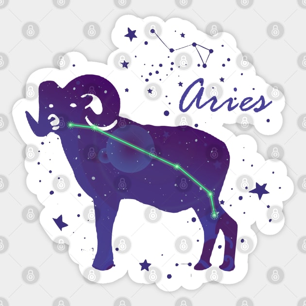 Aries Constellation Sticker by TheUnknown93